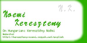 noemi kereszteny business card